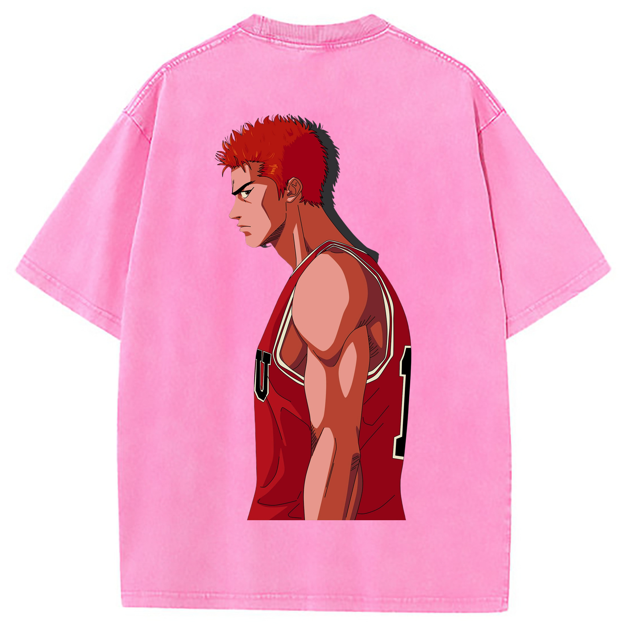 （画像用） SLAM DUNK／スラムダンク 綿100% ヴィンテージ風 半袖Tシャツ（背面プリント）